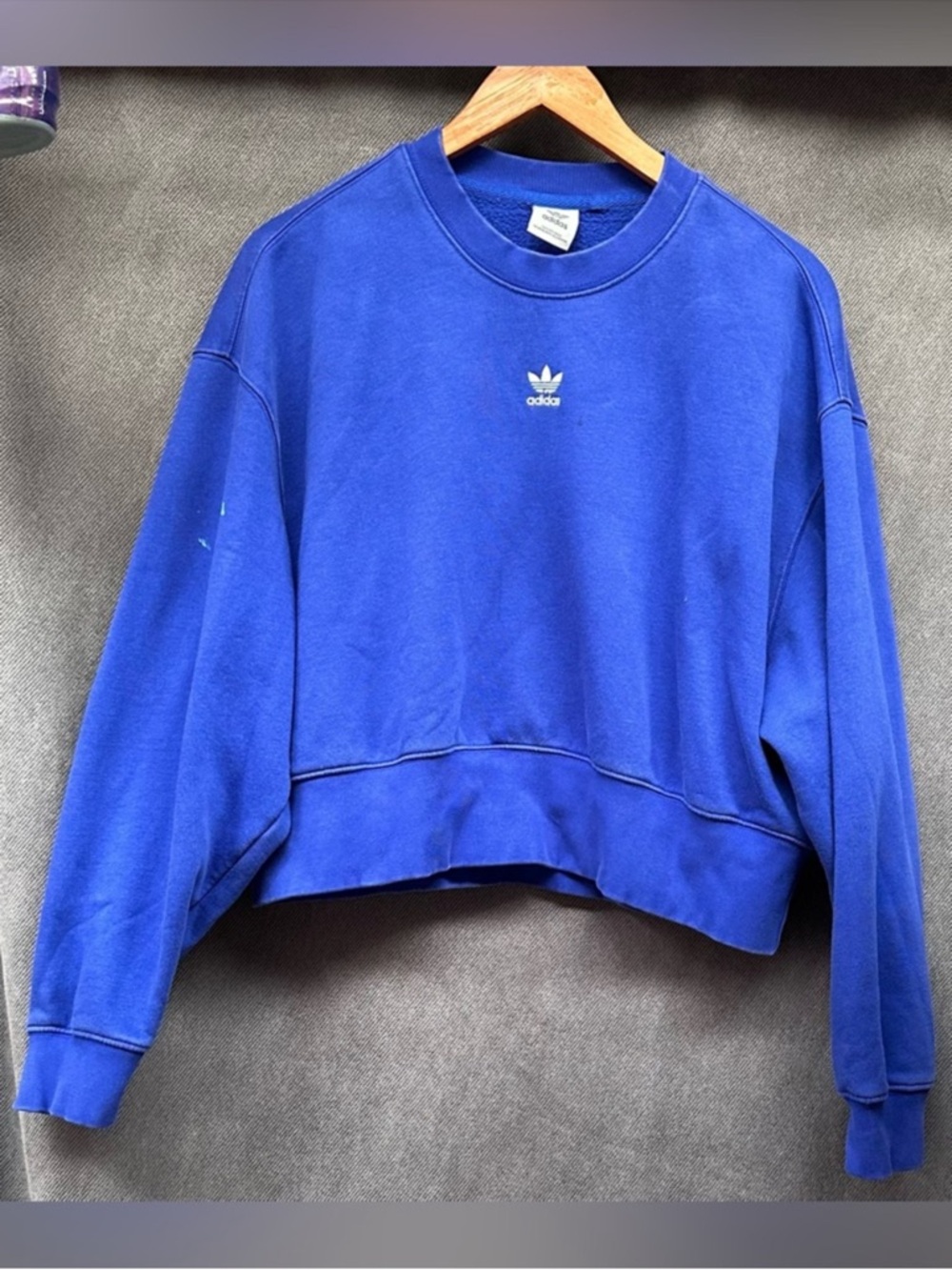 Adidas baggy sweatshirt blue women’s AS IS